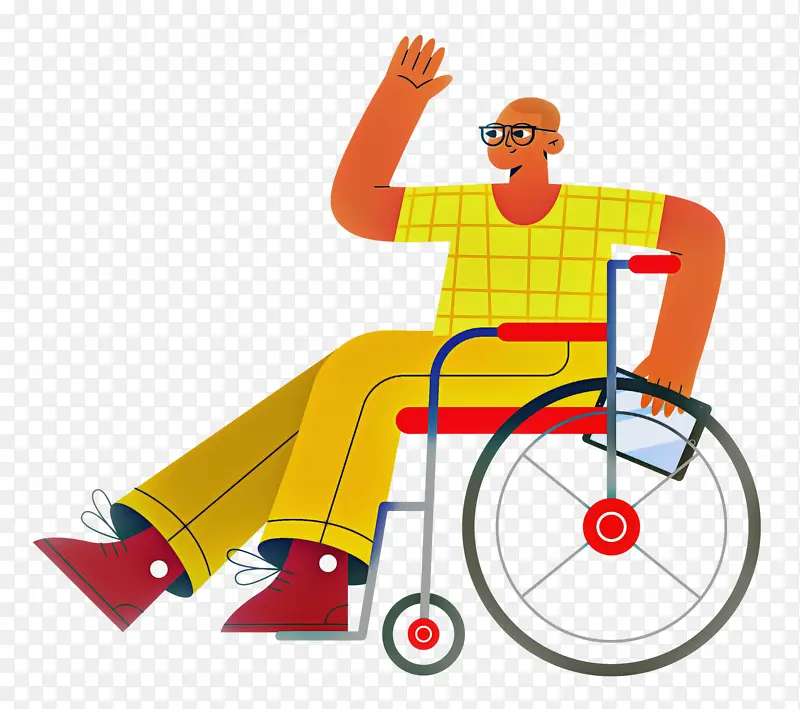 轮椅 坐姿 线条