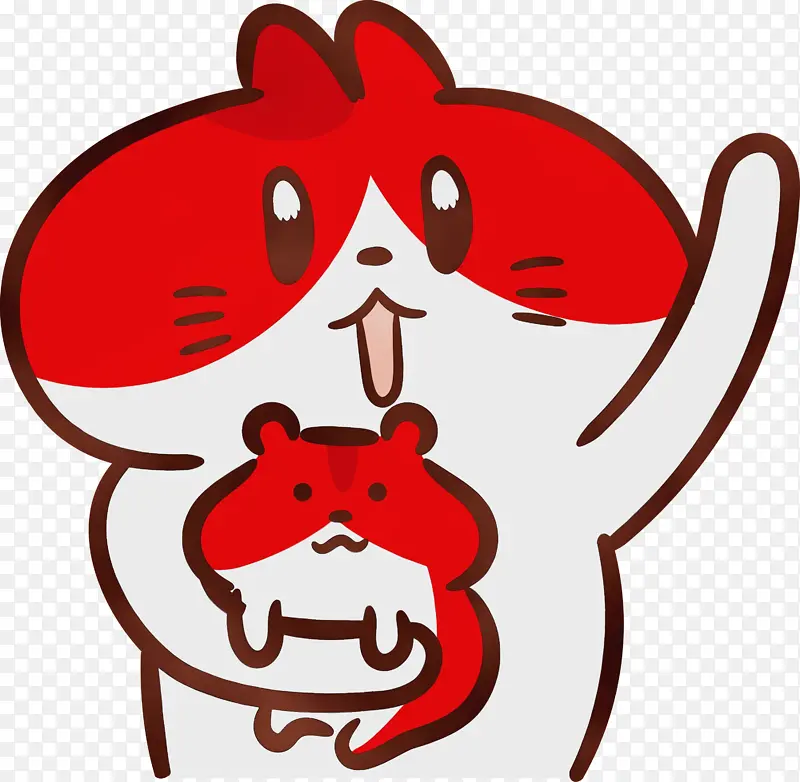 猫卡通 可爱的猫 水彩PNG图片素材下载_图片编号7191011-PNG素材网