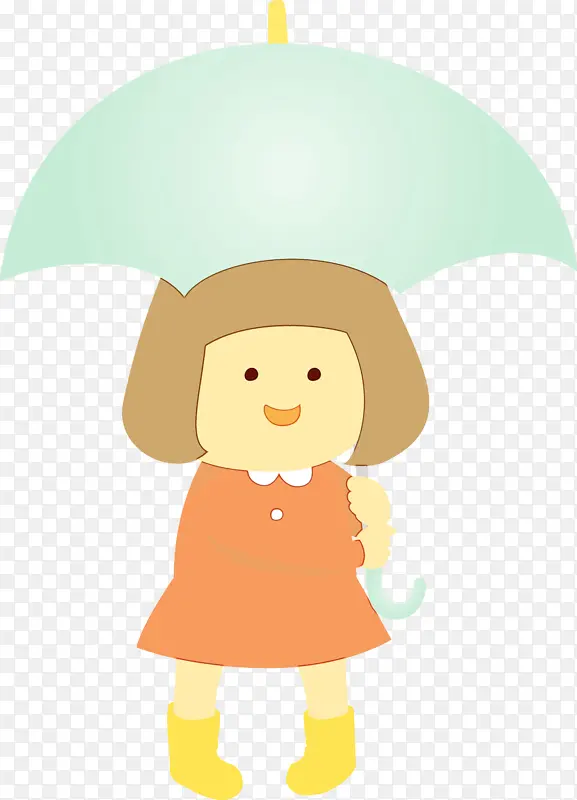 雨天 雨伞 女孩