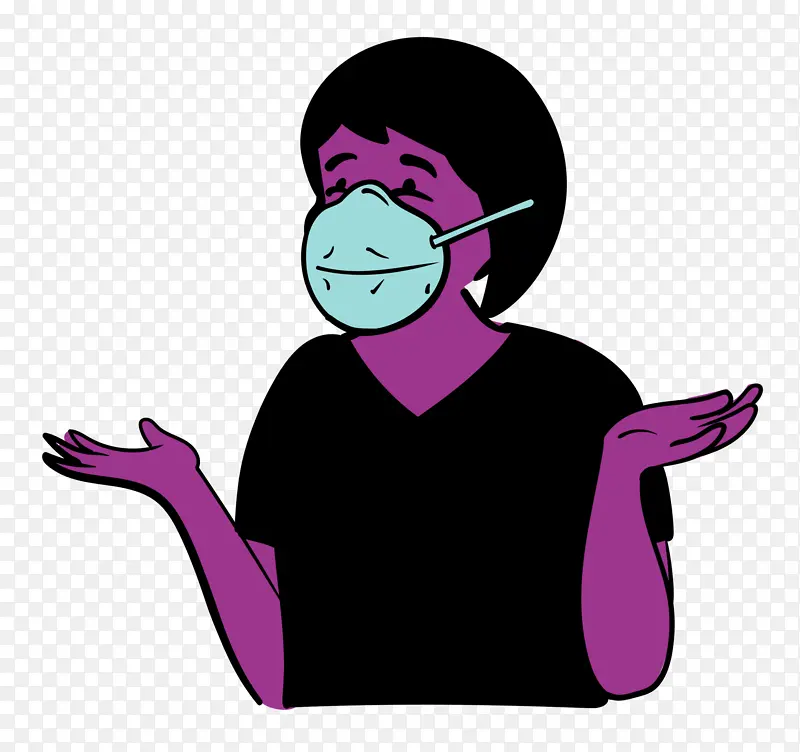 女人 医用口罩 冠状病毒