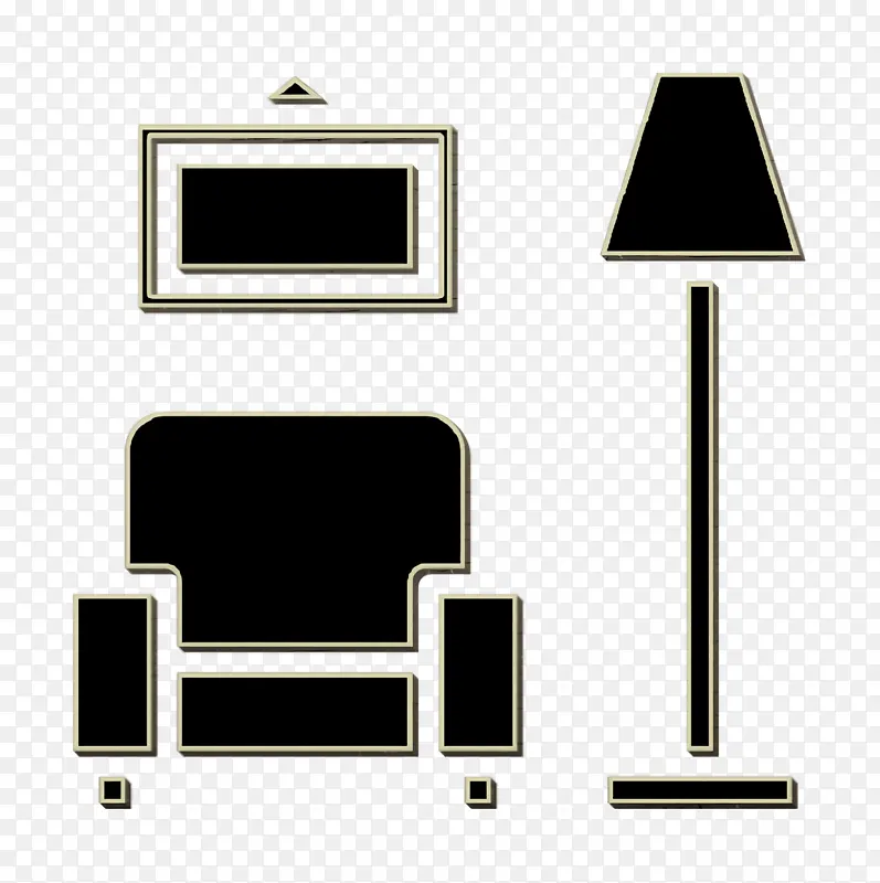 家具和家居图标 沙发图标 客厅图标