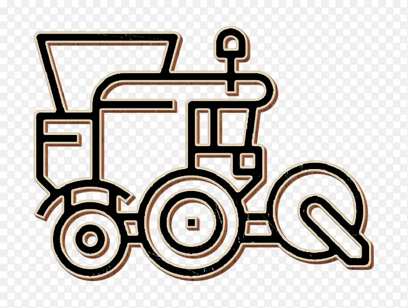 农场图标 拖拉机图标 徽标