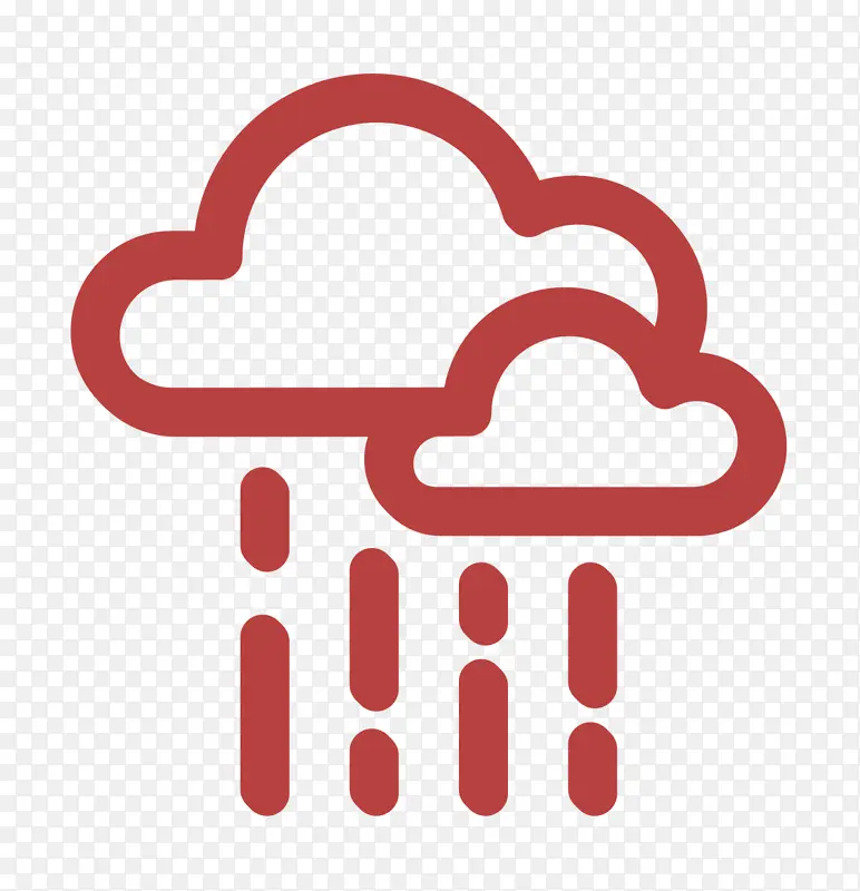 天气图标 雨图标 徽标