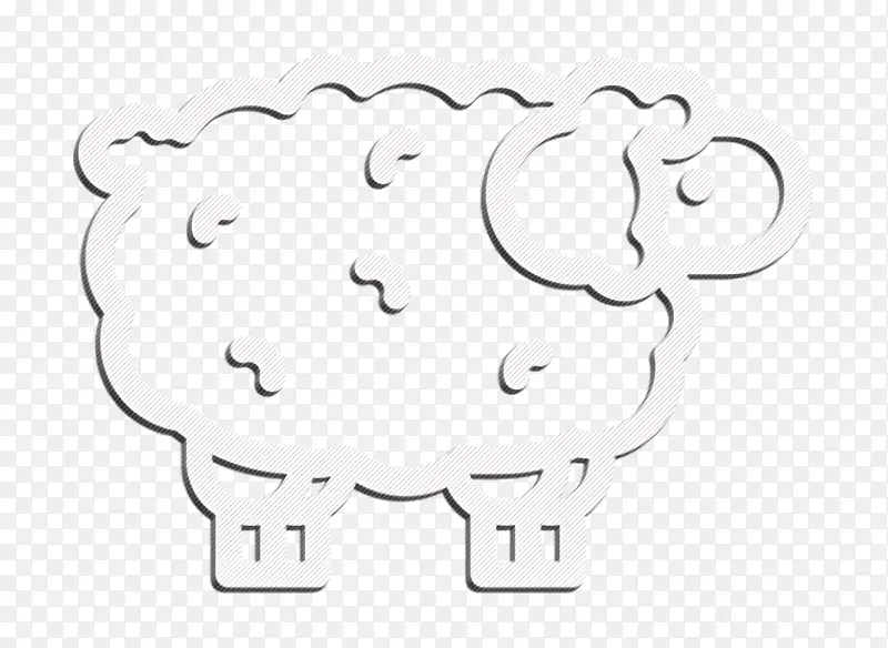 绵羊图标 动物图标 羔羊