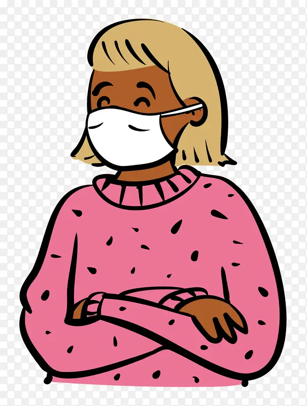 女性 医用口罩 冠状病毒