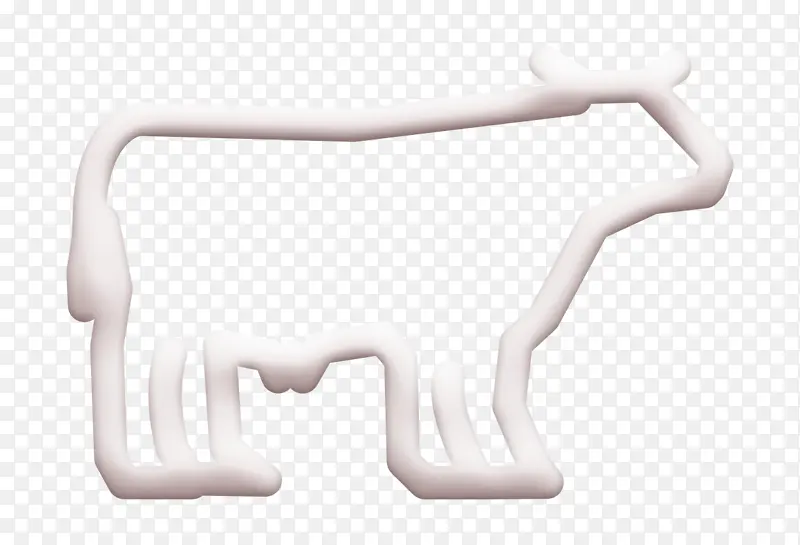 动物图标 奶牛剪影图标 奶牛图标