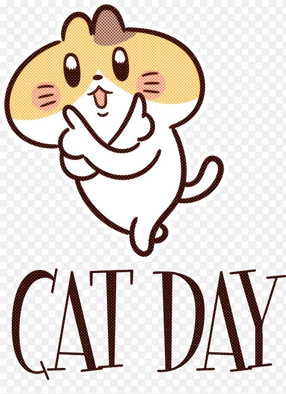 国际猫日 卡通 火腿