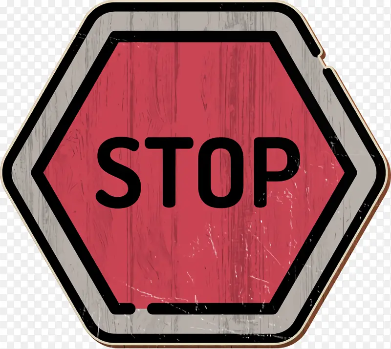 停止图标 信号禁止图标 徽标