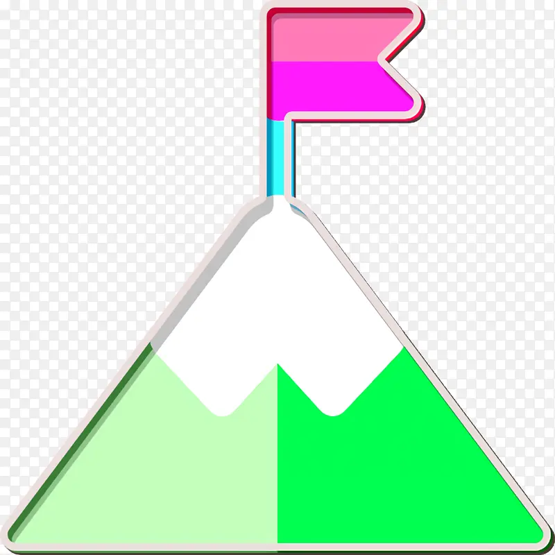 动机图标 顶部图标 三角形