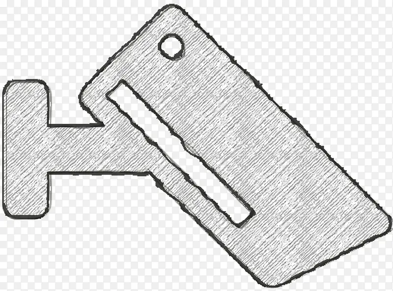 科技图标 闭路电视图标 黑白
