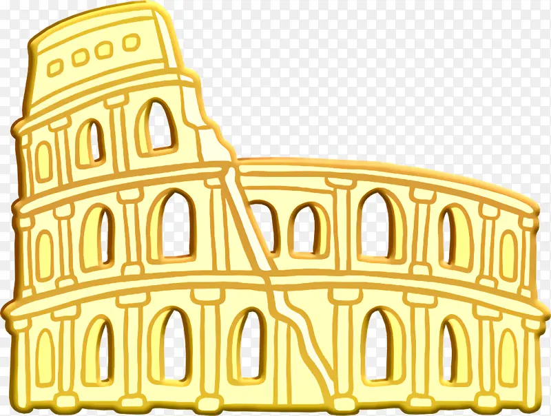 竞技场标志 罗马标志 黄金