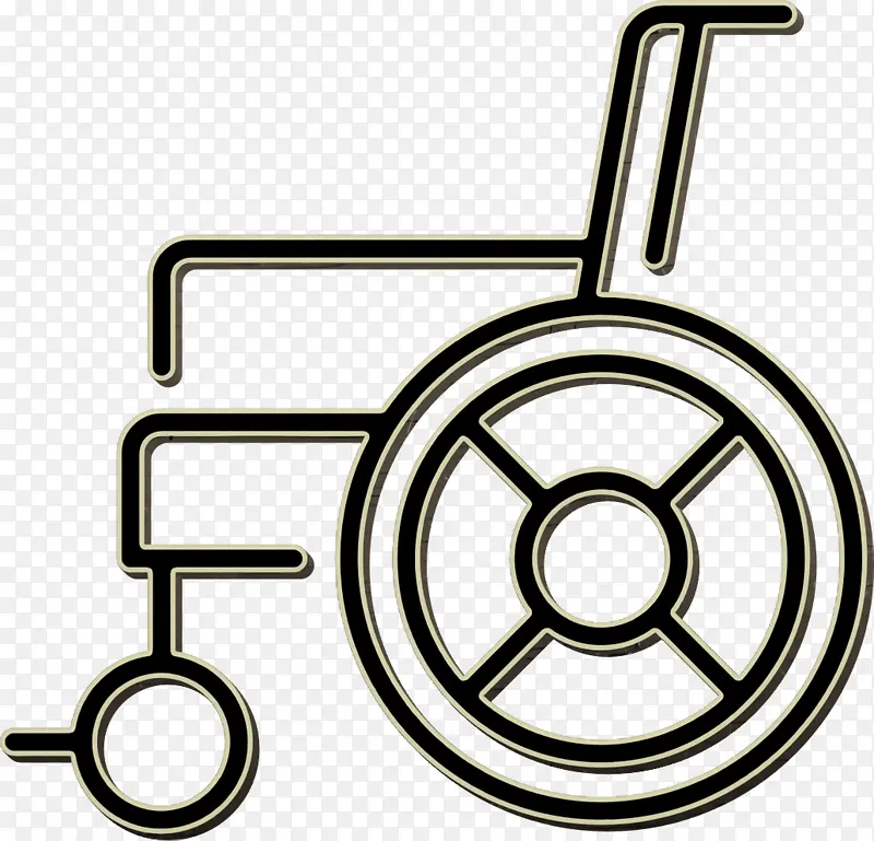 轮椅图标 慈善套装图标 残疾人图标