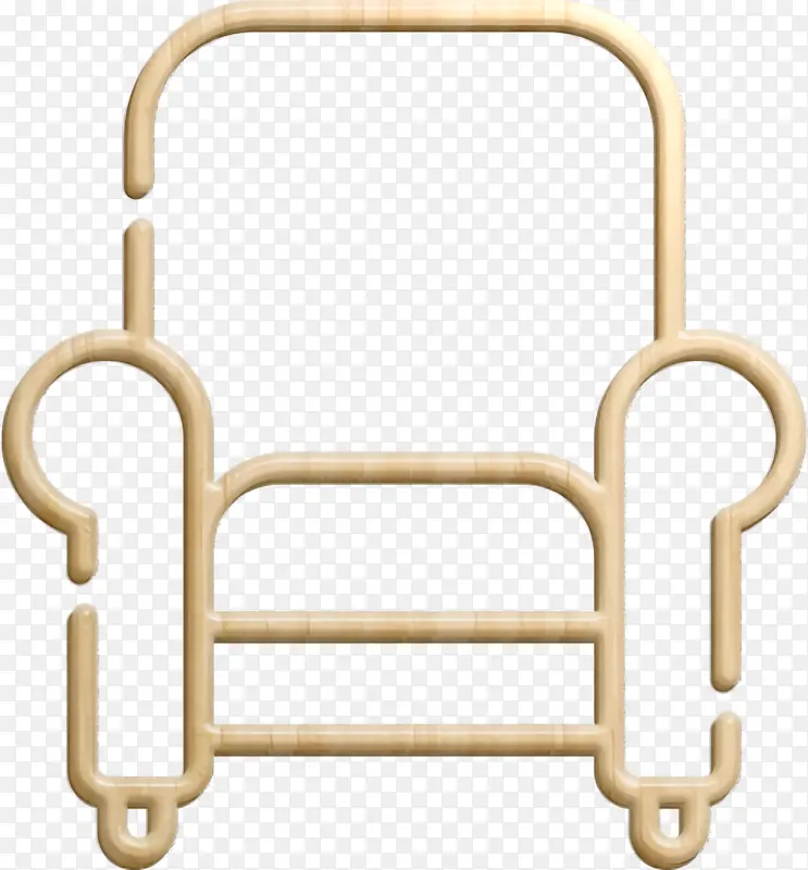 扶手椅图标 椅子图标 家居用品图标