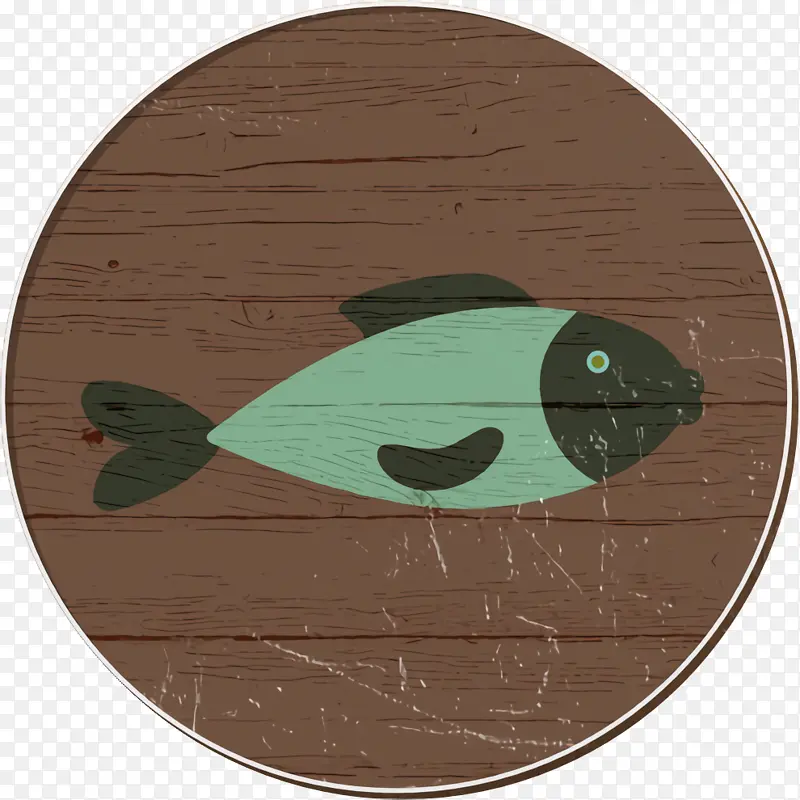 鱼图标 食物图标 绿色