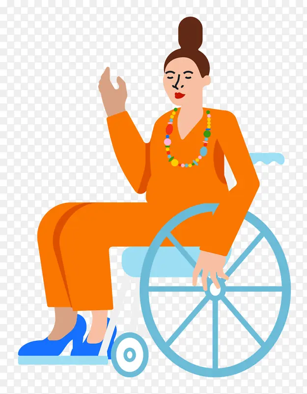 轮椅 马 绘画