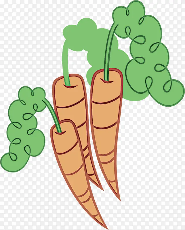 植物茎 蔬菜 卡通