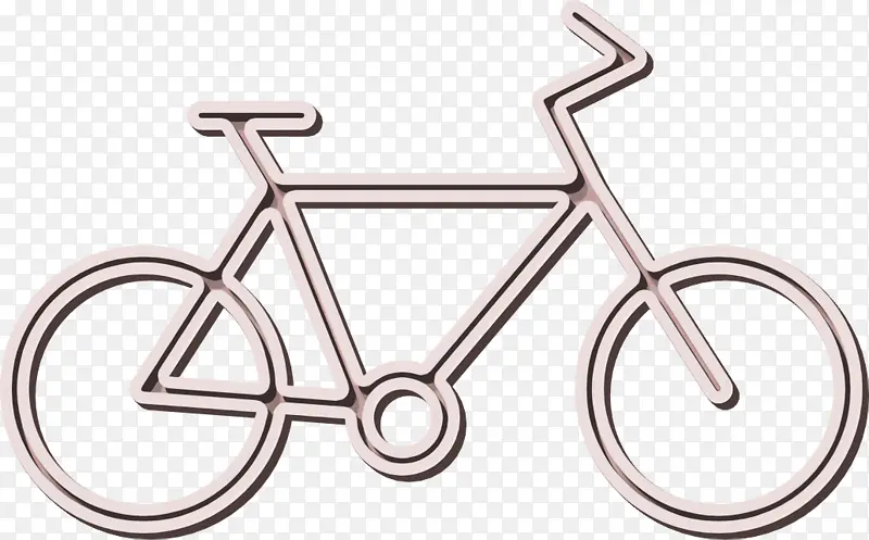自行车图标 交通图标 自行车框架