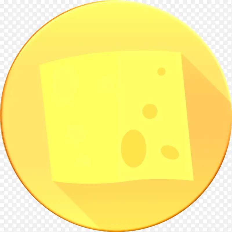 奶酪图标 圆形彩色食品图标 可再生能源