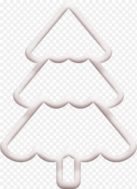 圣诞树图标 森林图标 黑白