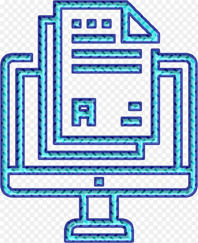 大学图标 作业图标 线