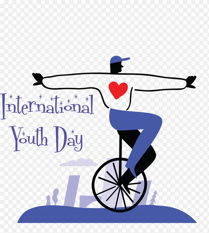 国际青年节 青年节 自行车