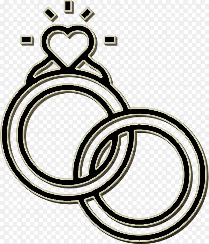 钻石图标 结婚戒指图标 结婚图标