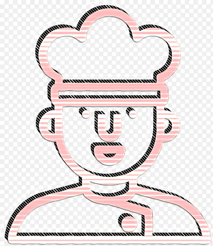 厨师图标 厨房图标 面部