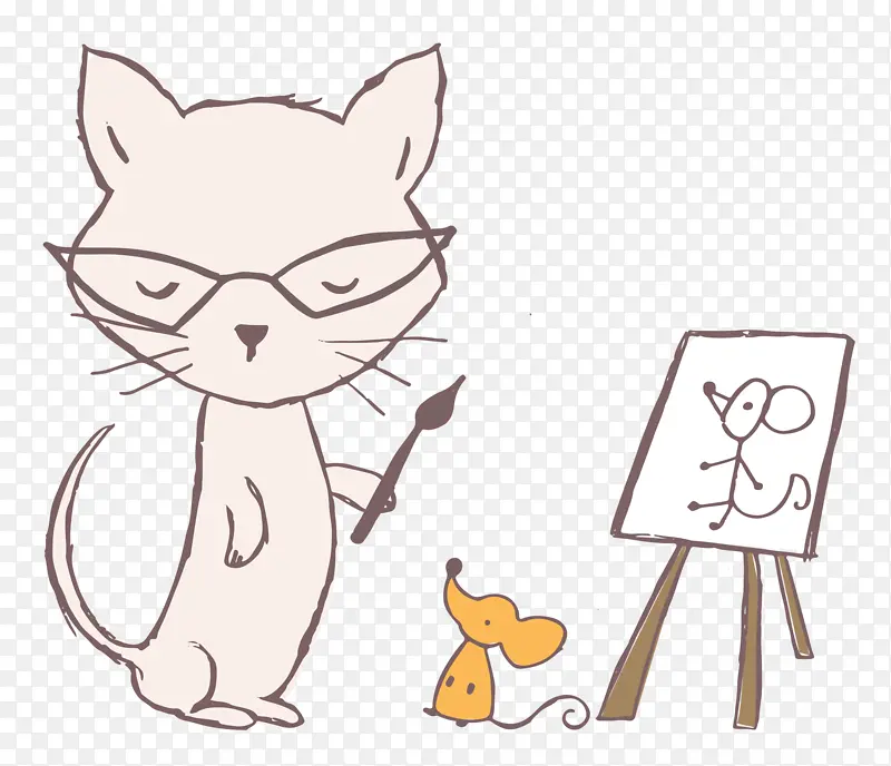 卡通猫 艺术 猫