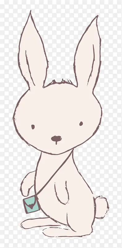 卡通猫 艺术 复活节兔子