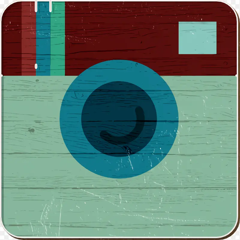 社交媒体图标 美丽的相机图标 标识图标
