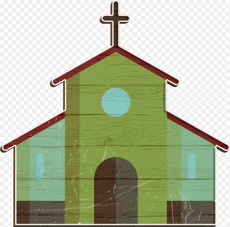 教堂标志 圣诞节标志 尖塔