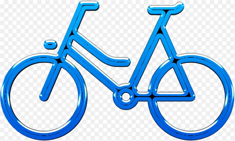 骑行图标 自行车图标 线性详细旅游元素图标