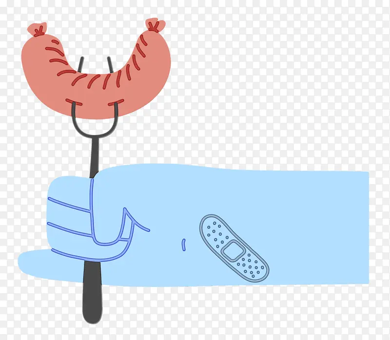 手工 烧烤 水彩画