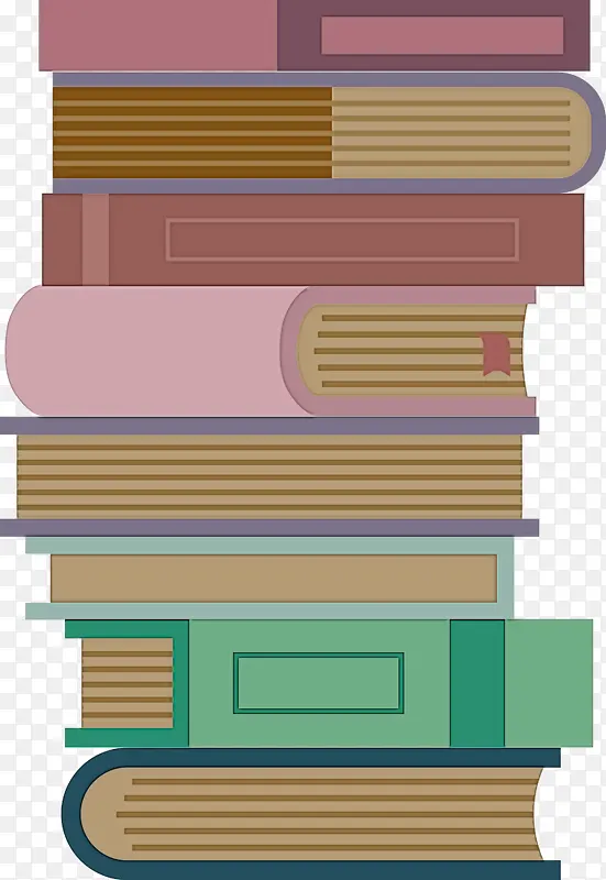 一堆书 书 木材染色