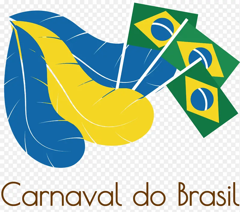 巴西狂欢节 标志 黄色