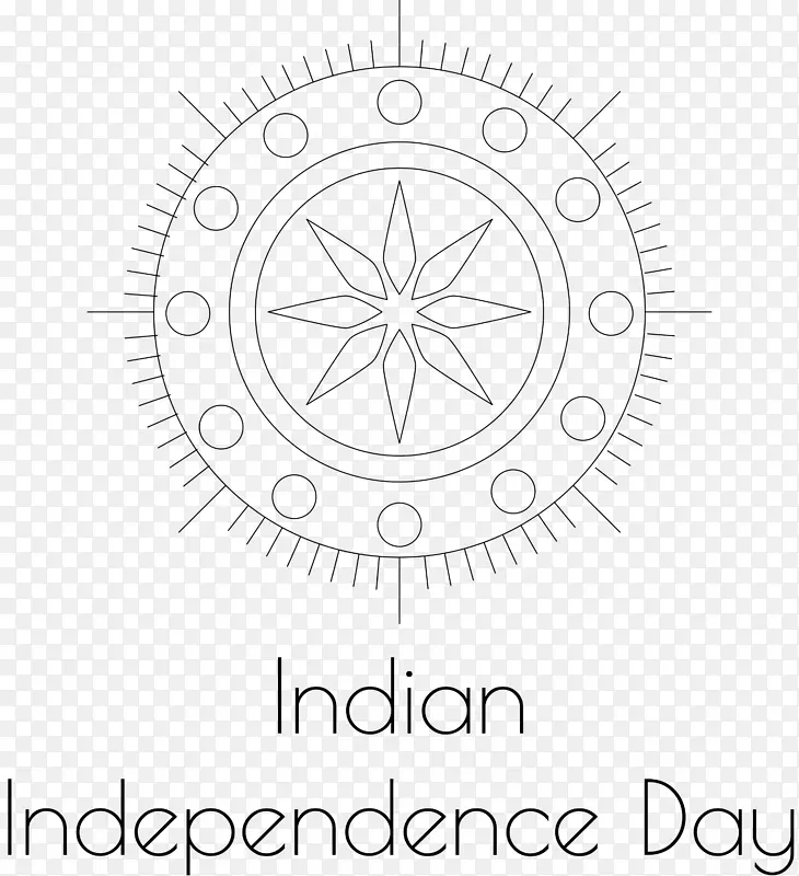 印度独立日 着色书 绘画