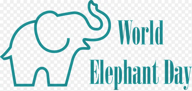 世界大象日 标志 关节