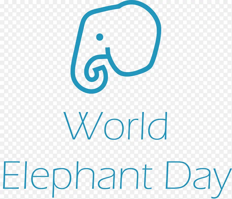 世界大象日 标志 图表