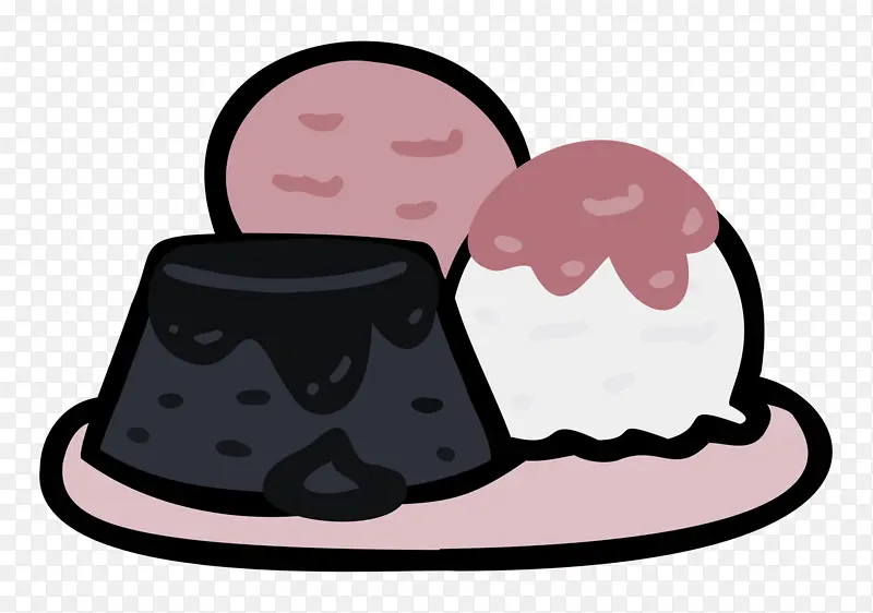 甜点蛋糕卡通帽子