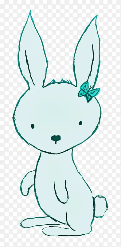 卡通兔子 兔子 绘画