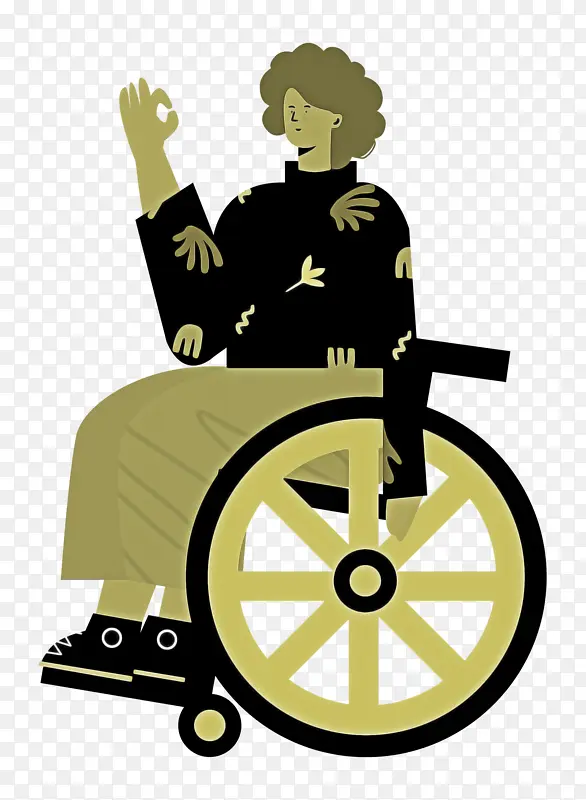 女人 女士 轮椅