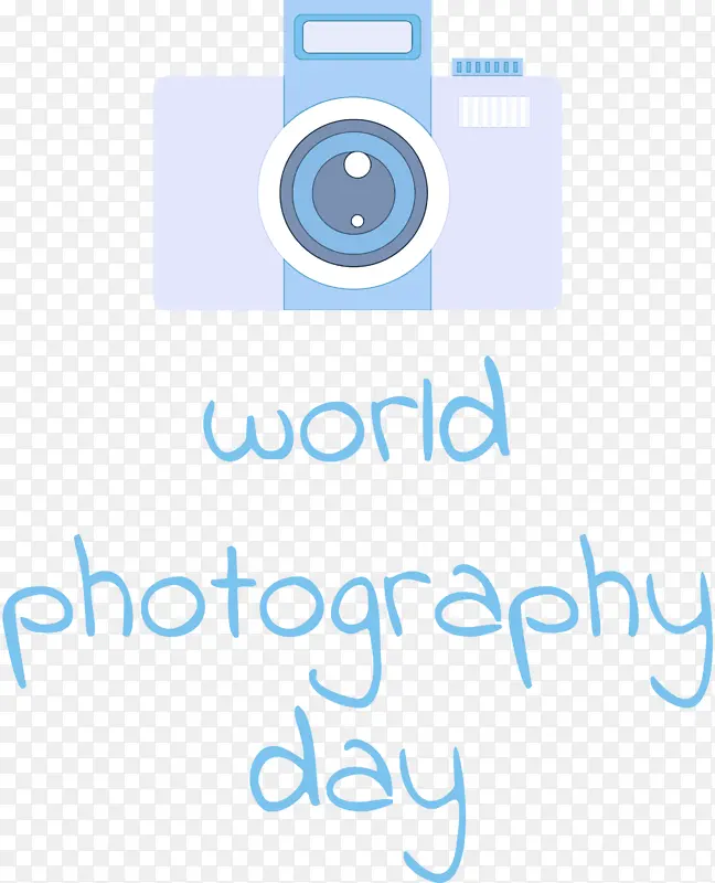 世界摄影日 徽标 图表
