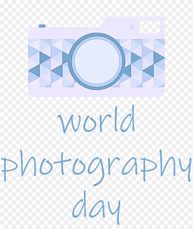 世界摄影日 徽标 线条