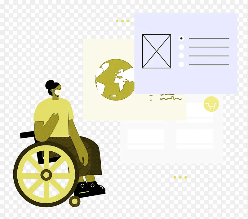 轮椅 人 网页设计