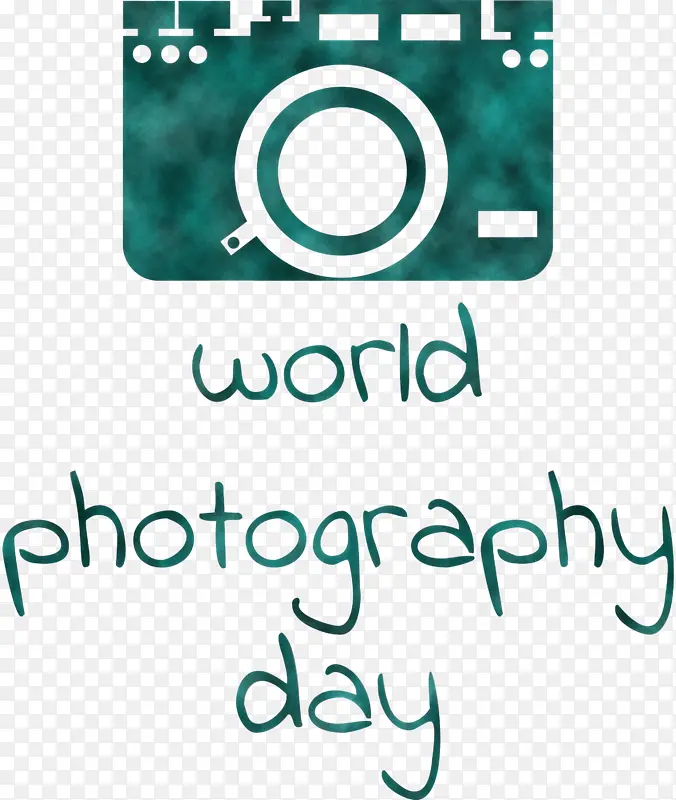 世界摄影日 标志 线条