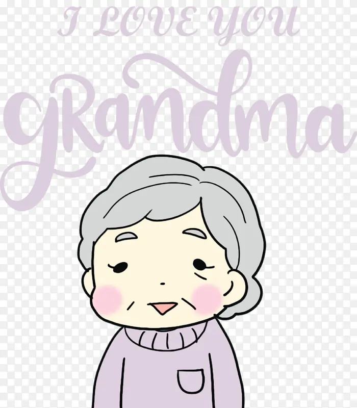 祖母节 祖母 水彩画