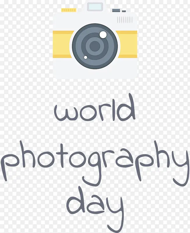 世界摄影日 标志 线条