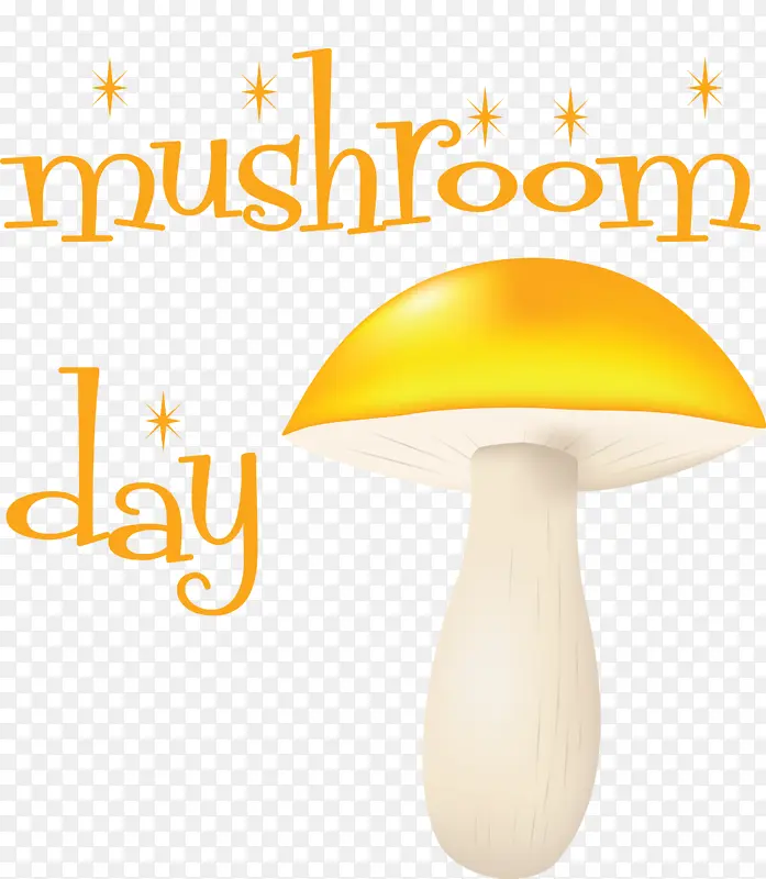 蘑菇 黄色 线条