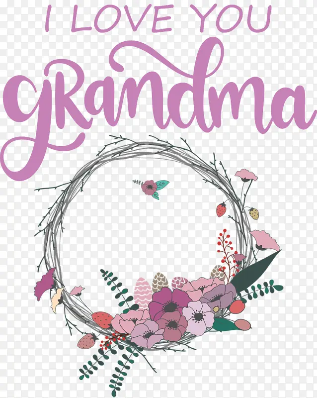 奶奶 奶奶节 花卉设计