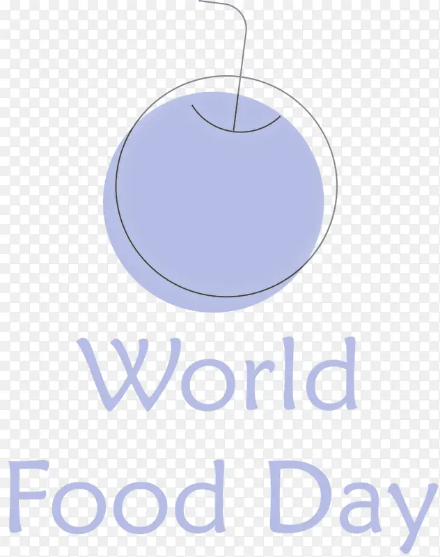 世界粮食日 线条 紫色